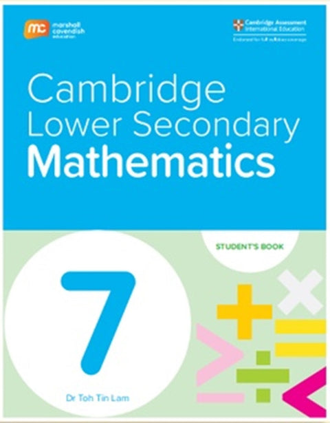 Cambridge Lower Secondary Mathematics Grade 7 Student's Book - 9789815108705 - Marshall Cavendish