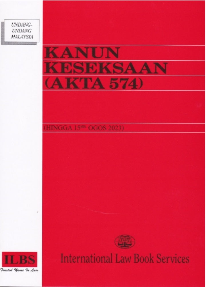 Kanun Keseksaan (Akta 574) (Hingga 15hb Ogos 2023) - 9789678930123 - ILBS