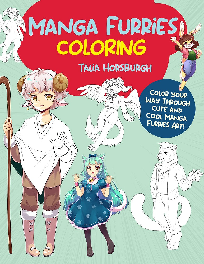 Manga Furries Coloring - Talia Horsburgh - 9780760384961 - Walter Foster Publishing