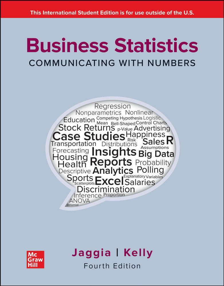 Business Statistics : Communicating with Numbers - Sanjiv Jaggia - International ed - 9781260597561 - McGrawHill Education