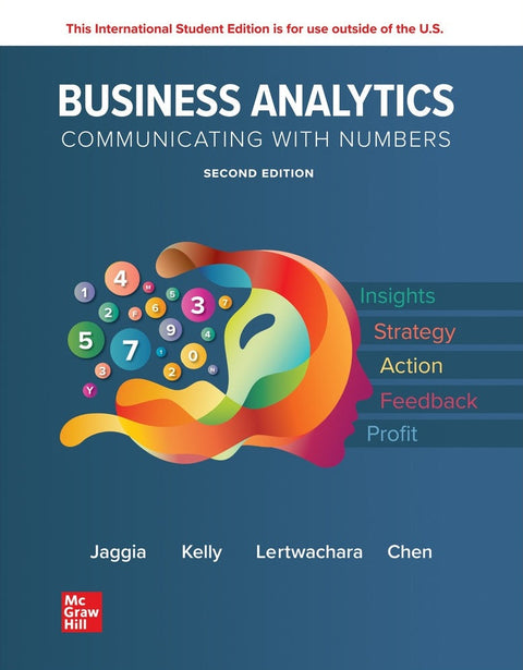  ISE Business Analytics, 2nd Ed - Jaggia - 9781265087685 - McGraw Hill Education