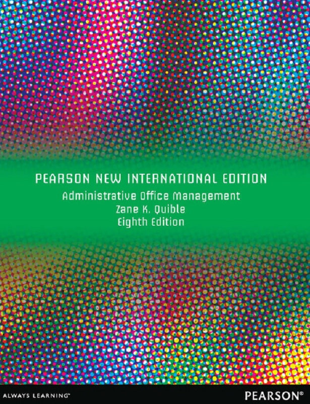 Administrative Office Management : Pearson New International Edition - Zane K.Q - 9781292042107 - Pearson Education