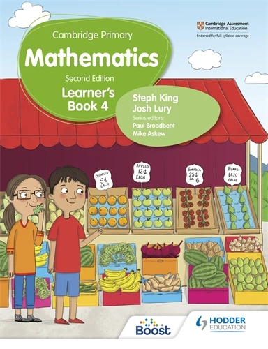 Cambridge Primary Mathematics Learners Book 4 2nd Ed - Josh Lury - 9781398301023 - Hodder