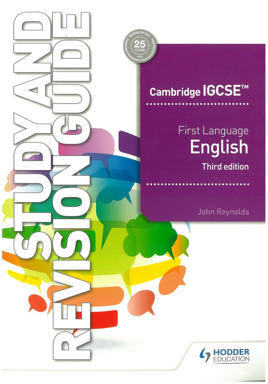 Cambridge IGCSE First Language English Study and Revision Guide 3rd edition - 9781510421349 -  Hodder