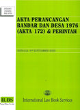 Akta Perancangan Bandar Dan Desa 1976 (Akta 172) & Perintah (Hingga 5hb September 2022) - 9789678927413 - ILBS